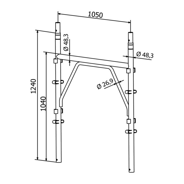 Polu ram IRON PRODUCTS Gradiška